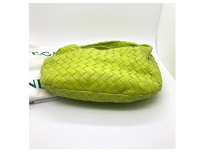 Borsa Bottega Veneta in pelle di agnello gialla Giallo - vista 3