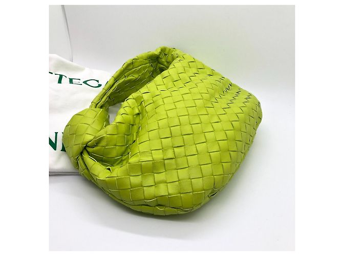 Borsa Bottega Veneta in pelle di agnello gialla Giallo - vista 4