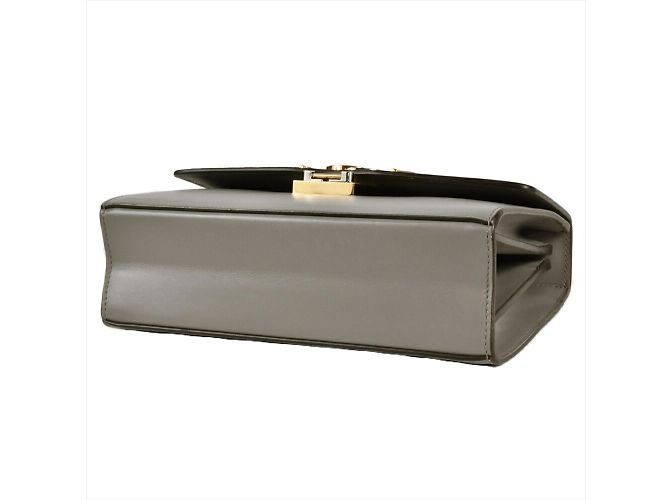 Borsa a Spalla GUCCI Zumi in Pelle Grigia Marrone - vista 4