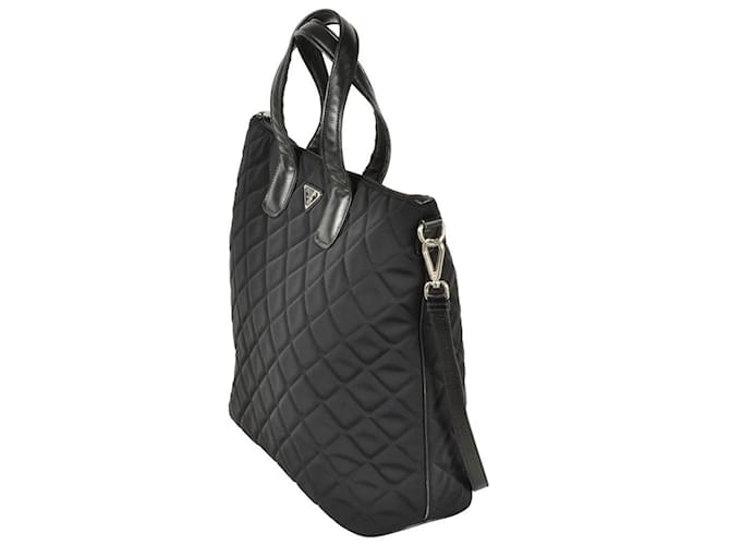 Prada Stepp-Tote-Bag Schwarz - Ansicht 3