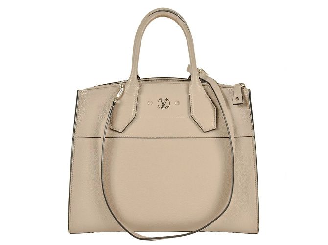 Borsa City Steamer MM di Louis Vuitton Beige - vista 2