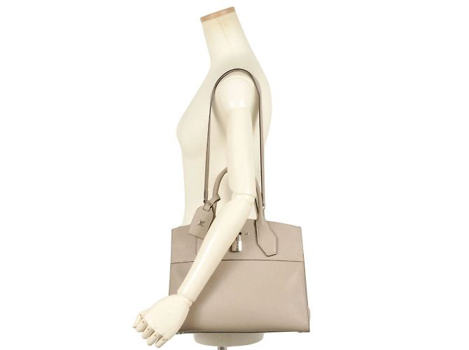 Borsa City Steamer MM di Louis Vuitton Beige - vista 9