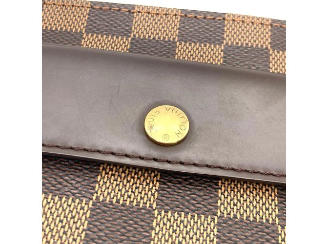 Borsa a Spalla Auburn Louis Vuitton Marrone Damier ebene - vista 6