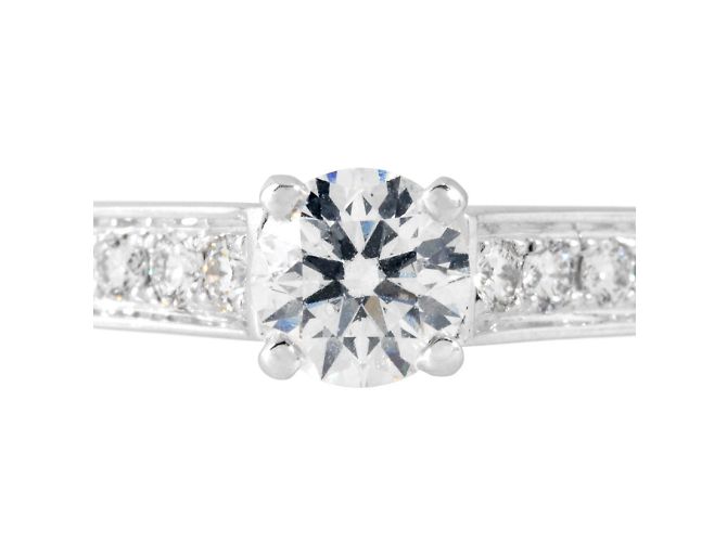 Cartier Solitaire 1895 Platinring - Ansicht 2