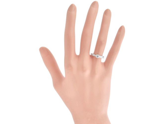 Cartier Solitaire 1895 Platinring - Ansicht 5