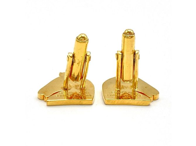 Hermès Gemelli a forma di Cavallo Hermes in Placcatura Oro D'oro - vista 4