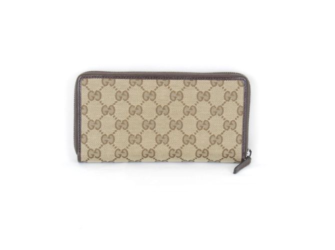 Gucci Brauner GG Canvas Lange Brieftasche - Ansicht 2