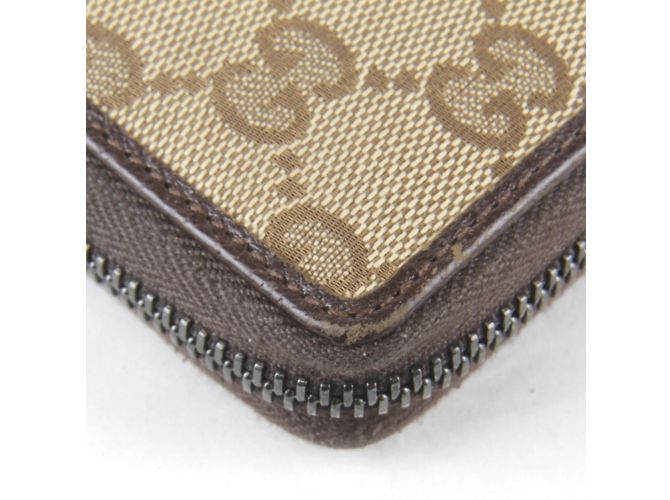 Gucci Brauner GG Canvas Lange Brieftasche - Ansicht 5