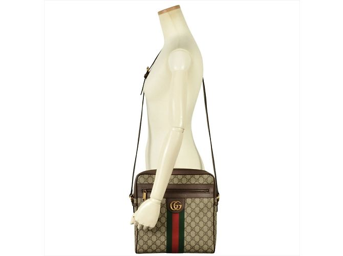 Borsa a Spalla GUCCI Ophidia Marrone - vista 7