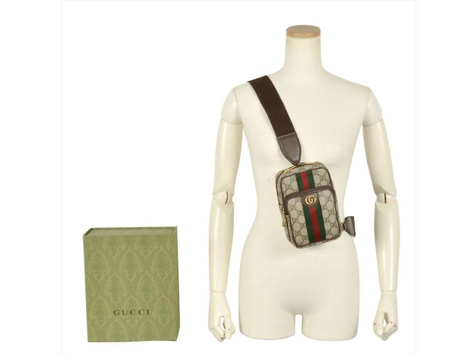 Borsa a Spalla GUCCI Ophidia GG Supreme Beige - vista 2