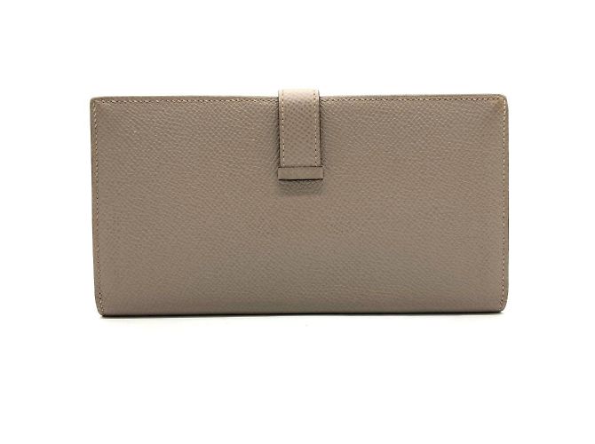 Hermès Cartera larga Hermes Bearn Soufflet Verso Castaño - vista 2