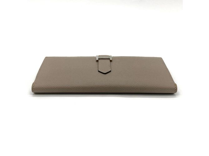 Hermès Cartera larga Hermes Bearn Soufflet Verso Castaño - vista 4