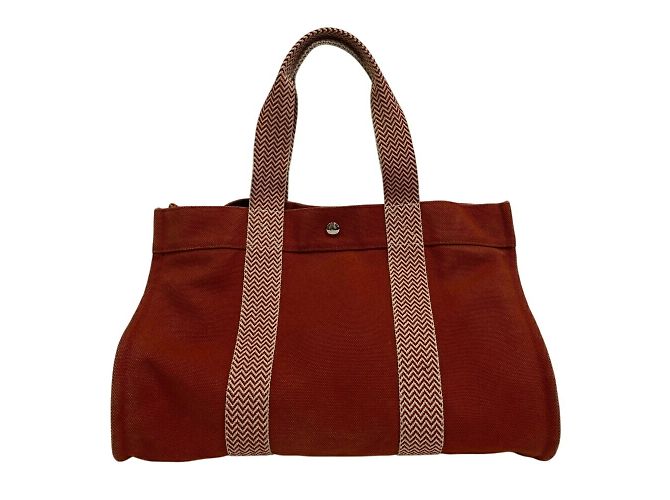Hermès Hermes Cannes MM Tote Bag Beige Orange - Ansicht 2