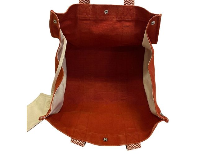 Hermès Hermes Cannes MM Tote Bag Beige Orange - Ansicht 8