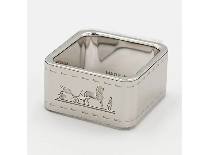 Hermès Hermes Bolduc Scarf Ring Silvery - view 2