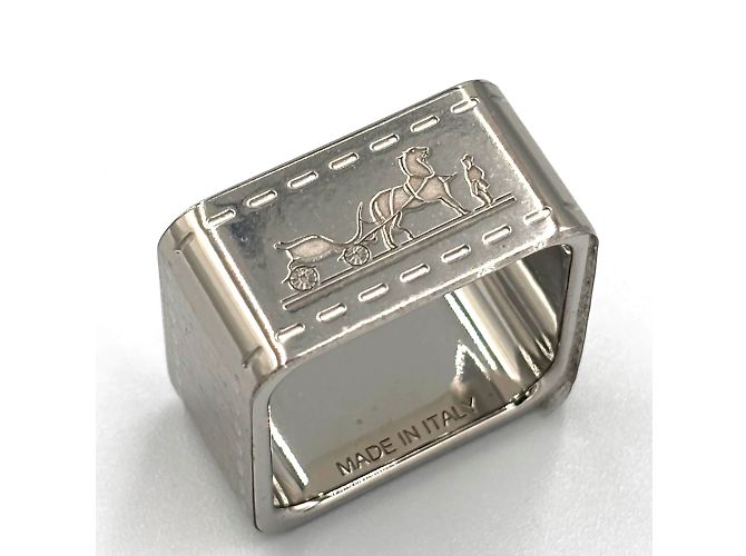 Hermès Hermes Bolduc Scarf Ring Silvery - view 4