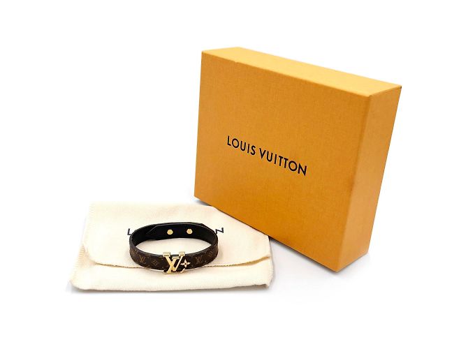 Louis Vuitton Monogram Charm Armband Braun Golden Monogramm - Ansicht 11