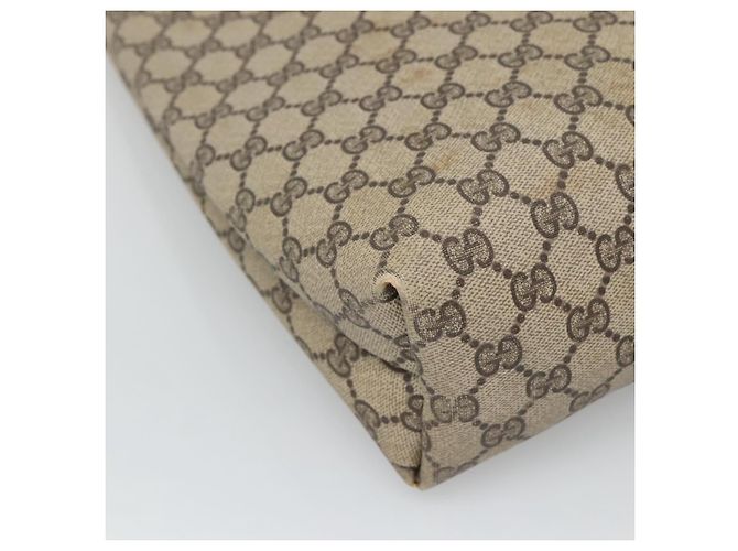 GUCCI GG Supreme Web Sherry Line Tote Bag PVC Beige Oro 39 002 4487 Auth ti3236 - vista 13