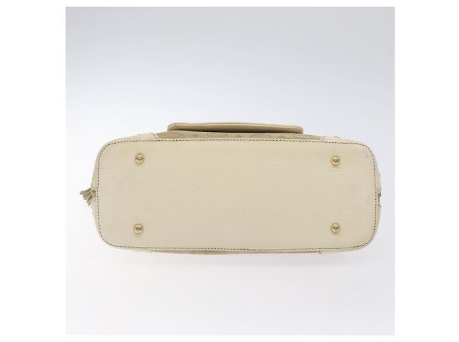 Borsa a spalla in tela MCM Vicetos Logogram beige oro Auth 129427 D'oro - vista 9