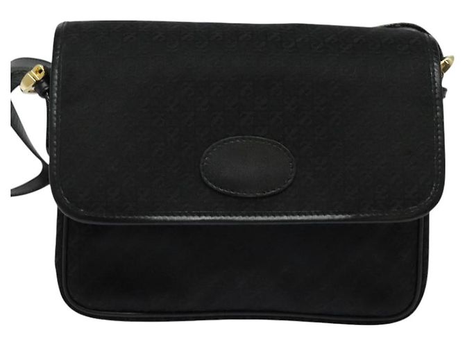 LOEWE Borsa a Spalla Anagram Tela Nera Oro Auth BA3478 Nero D'oro - vista 13