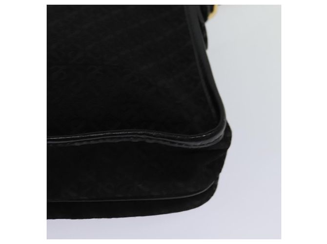 LOEWE Borsa a Spalla Anagram Tela Nera Oro Auth BA3478 Nero D'oro - vista 16