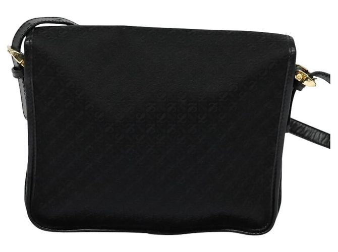 LOEWE Borsa a Spalla Anagram Tela Nera Oro Auth BA3478 Nero D'oro - vista 2