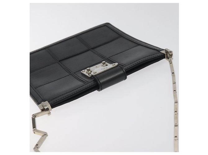 LOUIS VUITTON Epi Stretch Mojito Borsa a Spalla Pouch Nera M54612 LV Auth 127785 Nero - vista 6
