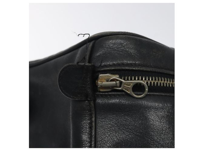 CHANEL Vanity Pouch in pelle di agnello nera con CC dorato Auth bs26985 Nero D'oro - vista 14