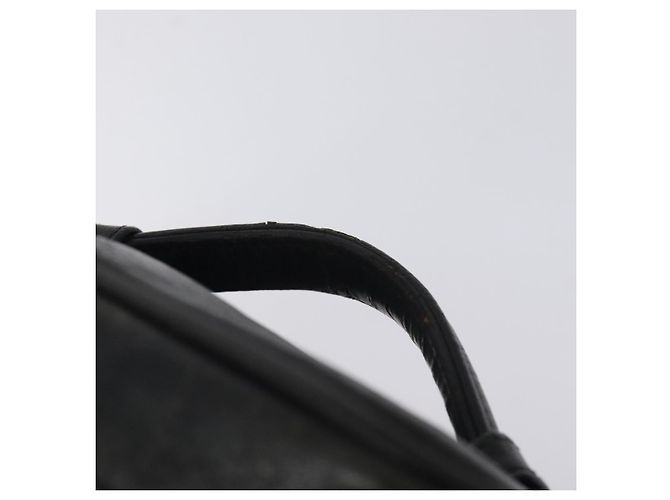 CHANEL Vanity Pouch in pelle di agnello nera con CC dorato Auth bs26985 Nero D'oro - vista 8