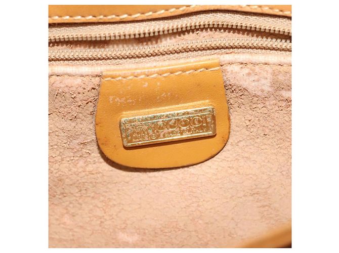 Gucci Borsa a Spalla Micro GG Supreme PVC Beige Oro 004 106 0024 Auth ki5768 D'oro - vista 15