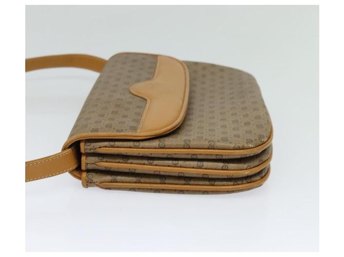 Gucci Borsa a Spalla Micro GG Supreme PVC Beige Oro 004 106 0024 Auth ki5768 D'oro - vista 4