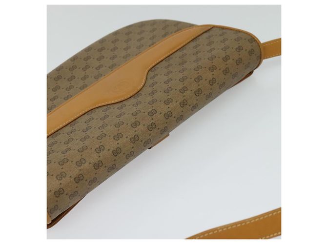 Gucci Borsa a Spalla Micro GG Supreme PVC Beige Oro 004 106 0024 Auth ki5768 D'oro - vista 6