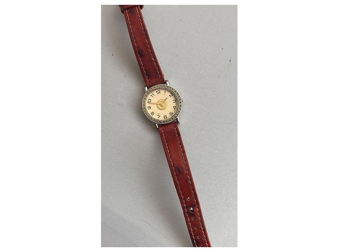 Relógio Hermès Sellier Ouro e Aço 24mm Prata - vista 4