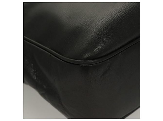 Borsa Tote Gancini in pelle nera e oro di Salvatore Ferragamo Auth bs26846 Nero D'oro - vista 10