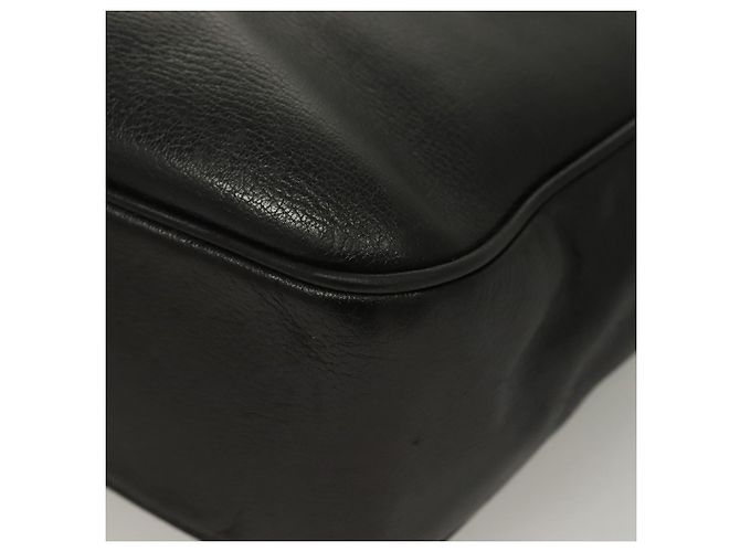 Borsa Tote Gancini in pelle nera e oro di Salvatore Ferragamo Auth bs26846 Nero D'oro - vista 11