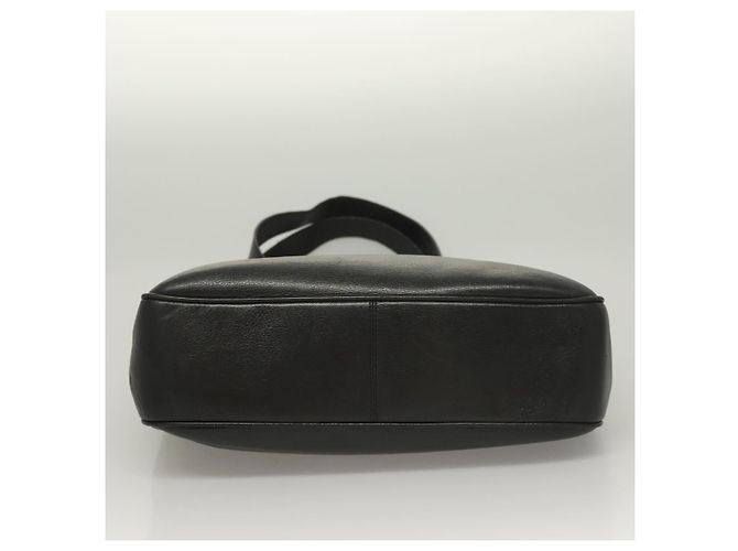 Borsa Tote Gancini in pelle nera e oro di Salvatore Ferragamo Auth bs26846 Nero D'oro - vista 9