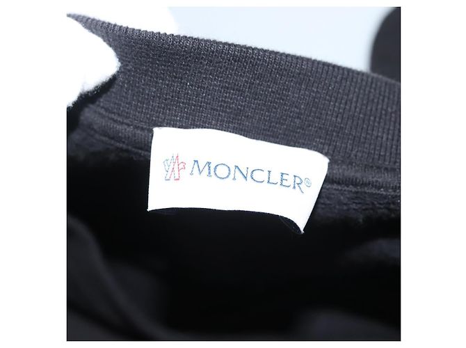 Moncler Sudadera de Manga Larga Sudadera de Algodón Negra Auth ym020M Negro - vista 7