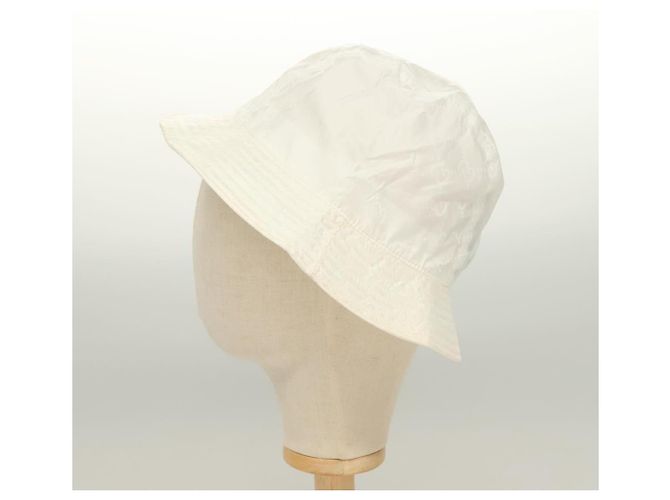 GUCCI GG Canvas Bucket Hat L Weiß Auth hk2863 - Ansicht 4