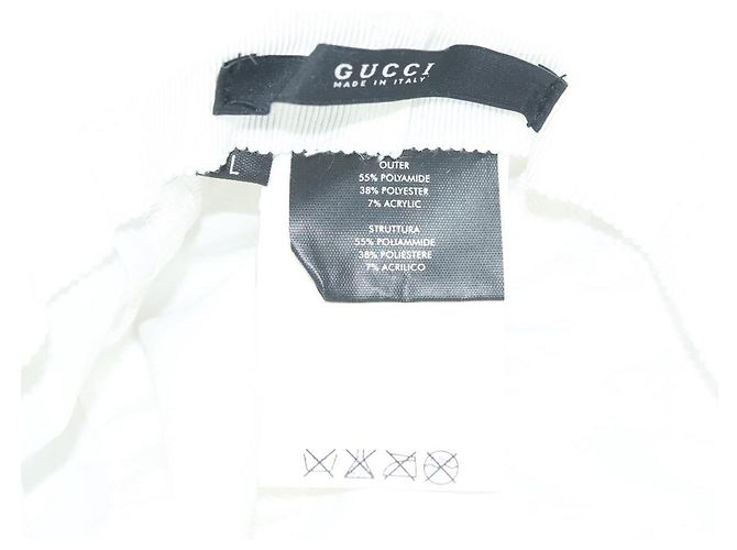 GUCCI GG Canvas Bucket Hat L Weiß Auth hk2863 - Ansicht 8