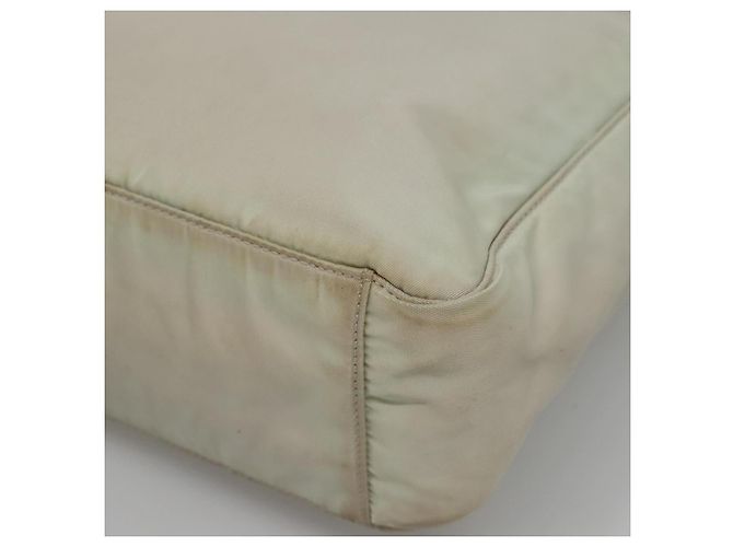 PRADA Borsa a mano in nylon bianco Auth bs26886 - vista 14