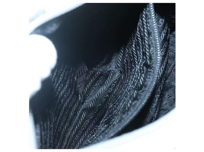 PRADA Borsa a mano in nylon bianco Auth bs26886 - vista 21