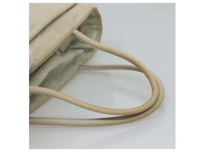 PRADA Borsa a mano in nylon bianco Auth bs26886 - vista 7