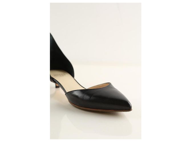Francesco Russo Tacchi in pelle nera Nero - vista 4