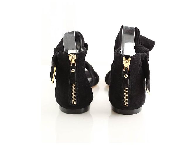 Louis Vuitton Sandali in suede neri Nero - vista 2