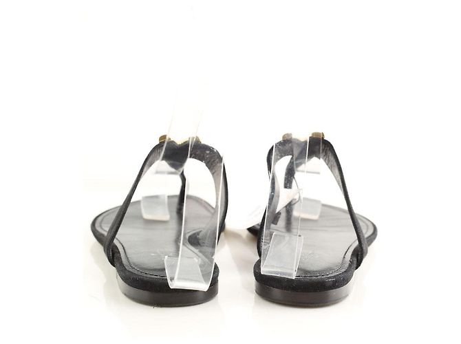 Louis Vuitton Infradito in suede nero - vista 2