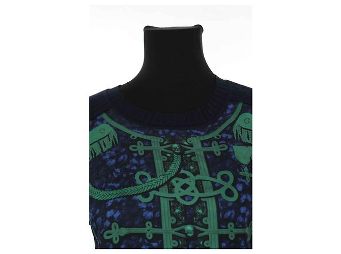 Louis Vuitton Blaues Wollkleid - Ansicht 2