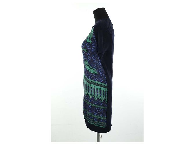Louis Vuitton Blaues Wollkleid - Ansicht 3