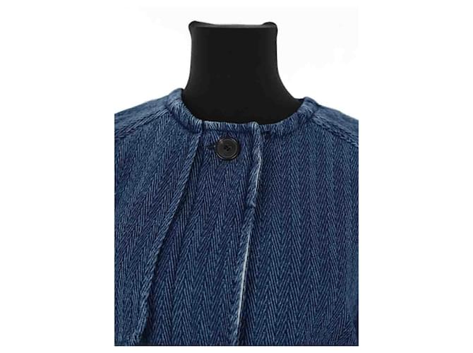 Isabel Marant Etoile Abrigo de algodón azul - vista 2