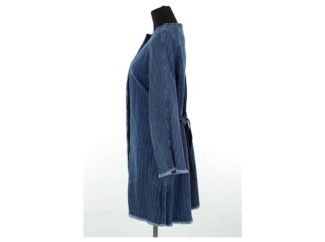 Isabel Marant Etoile Abrigo de algodón azul - vista 3