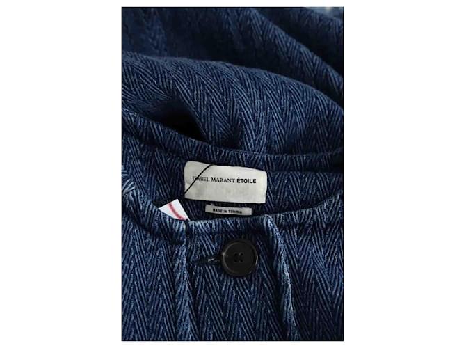 Isabel Marant Etoile Abrigo de algodón azul - vista 5